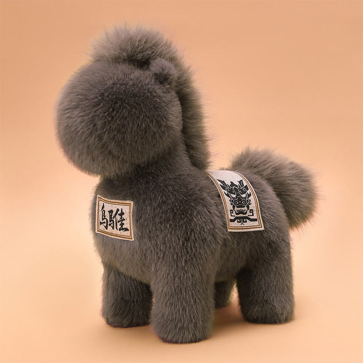 Manta de sillín bordada con Buddha Stones, año del caballo, muñeco de peluche para decoración del hogar - image 9