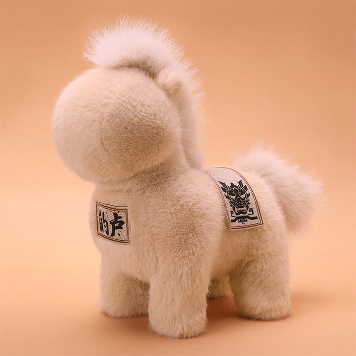 Manta de sillín bordada con Buddha Stones, año del caballo, muñeco de peluche para decoración del hogar - image 6