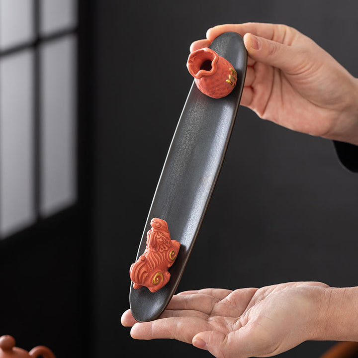 Quemador de incienso con Buddha Stones Pixiu para la riqueza y la decoración del hogar - image 9