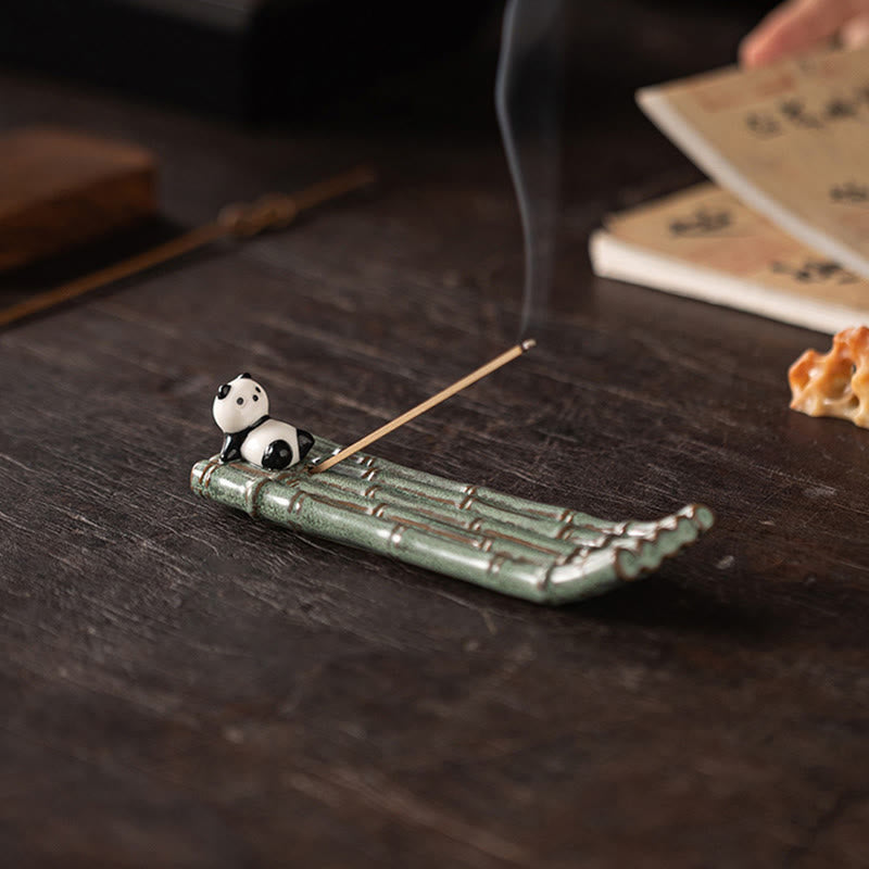 Quemador de incienso con forma de panda y Buddha Stones para decoración del hogar - image 13