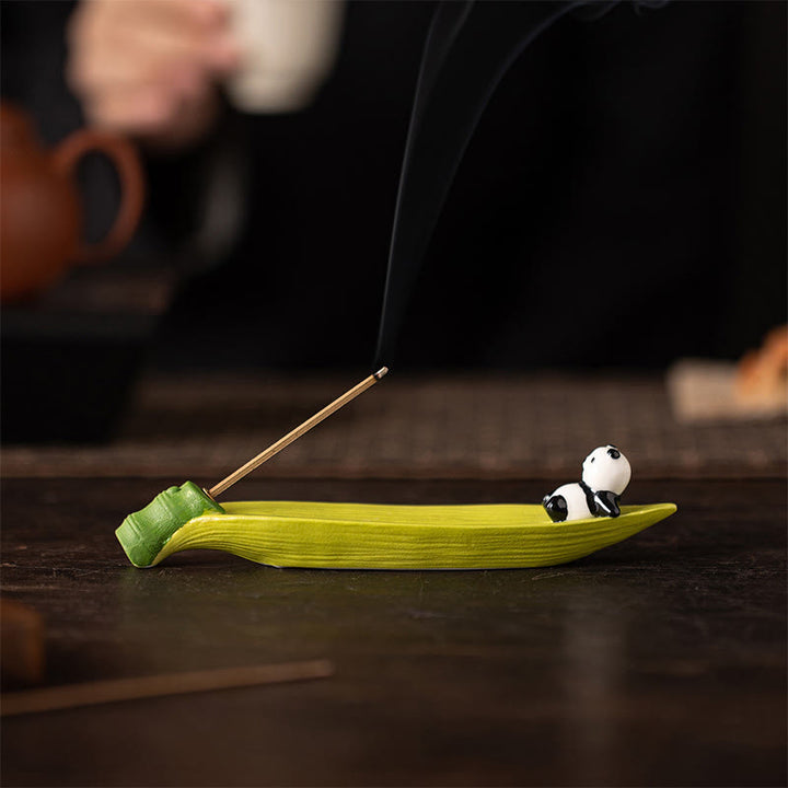 Quemador de incienso con forma de panda y Buddha Stones para decoración del hogar - image 8