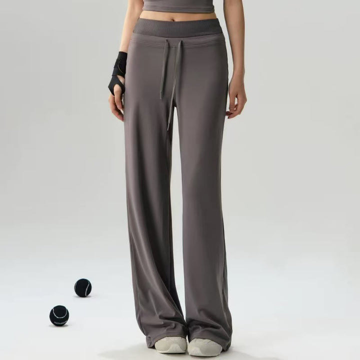 Pantalones anchos de cintura elástica para mujer con diseño de Buddha Stones, informales, con cordón para yoga, deportes y gimnasio - image 1