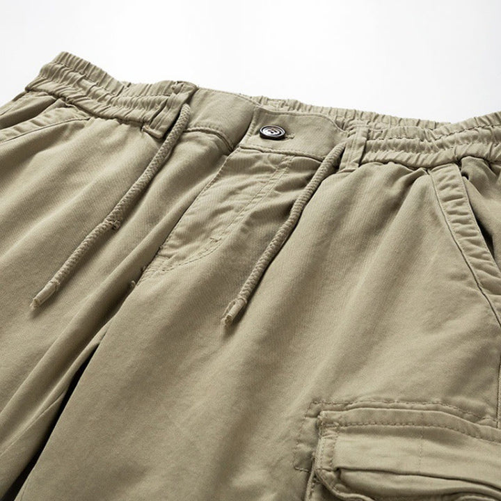 Pantalones de verano de algodón con puños elásticos y bolsillos para hombre de Buddha Stones - image 4