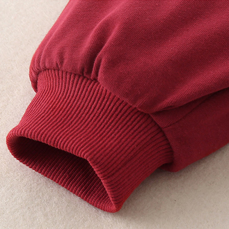 Conjunto de 2 piezas de traje de algodón de manga larga para bebé, niño pequeño, con diseño de conejo y melocotón, con Buddha Stones, cintura elástica y bolsillos - image 17