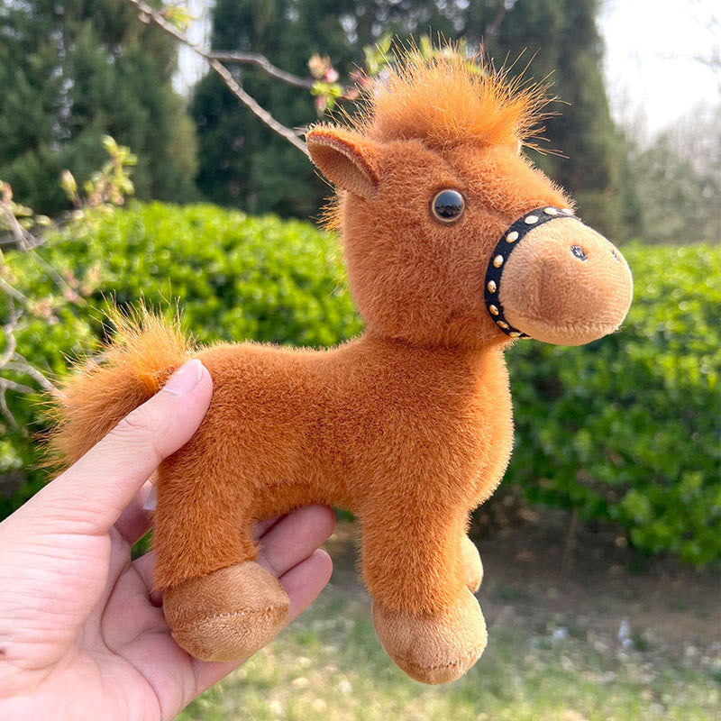 Buddha Stones Muñeco de peluche del Año del Caballo, energía de prosperidad, decoración del hogar - image 3