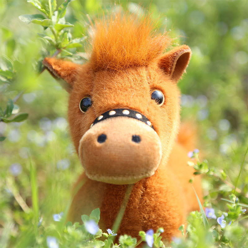 Buddha Stones Muñeco de peluche del Año del Caballo, energía de prosperidad, decoración del hogar - image 4