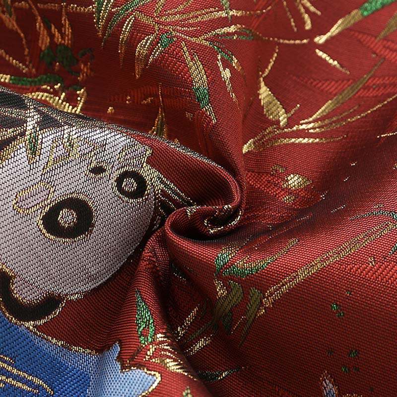 Conjunto de 2 piezas de traje de espiga de manga larga con diseño de panda y bambú para bebé niño, con Buddha Stones, pantalones y cintura elástica - image 5