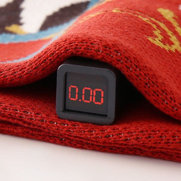 Mameluco de una pieza de punto de manga larga de algodón con estampado de panda rojo para bebé niño y niña, otoño e invierno, con Buddha Stones - image 7