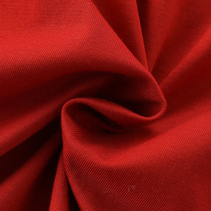 Mameluco de una pieza de algodón de manga larga para bebé niña con diseño de personita roja y Buddha Stones para primavera y otoño - image 8