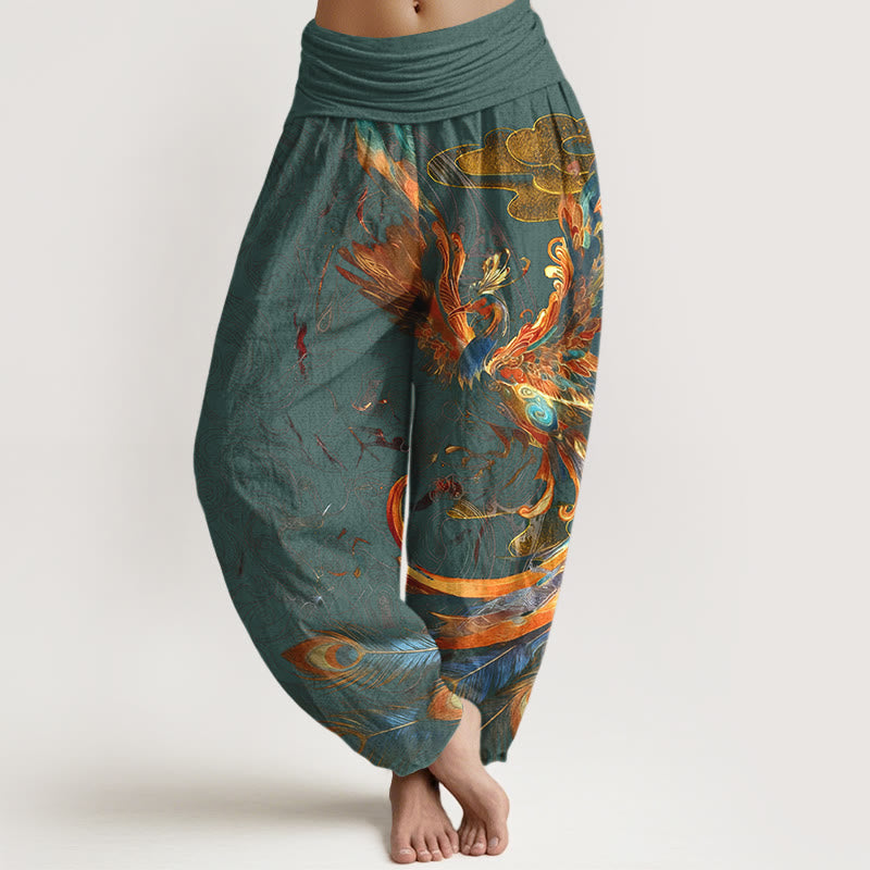 Pantalones Buddha Stones para mujer, cintura elástica - Cadete Azul - US16，UK/AU20，EU48 (3XL) - image 5