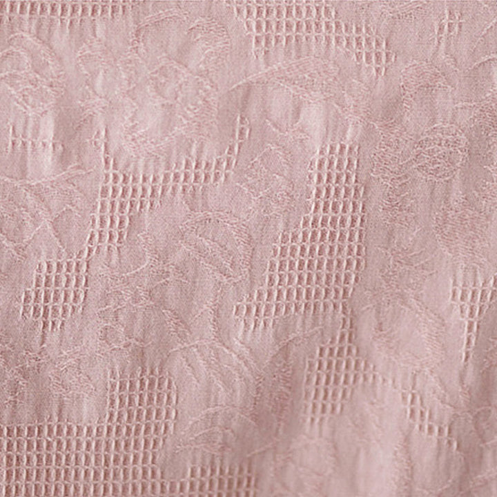 Camisa de algodón de manga larga con solapa y botones para mujer, con estampado floral bordado de Buddha Stones de primavera - image 19