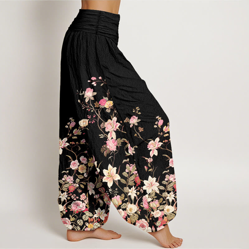Pantalones Buddha Stones para mujer, cintura elástica - image 2