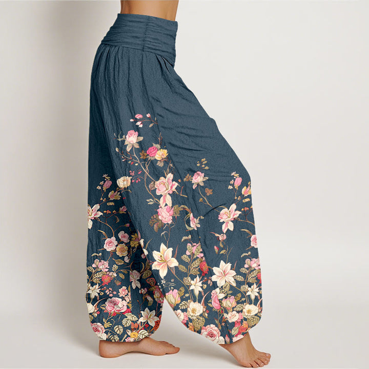 Pantalones Buddha Stones para mujer, cintura elástica - image 7