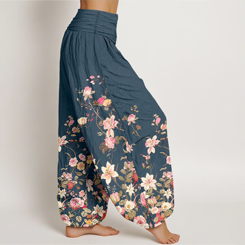 Pantalones Buddha Stones para mujer, cintura elástica - image 7