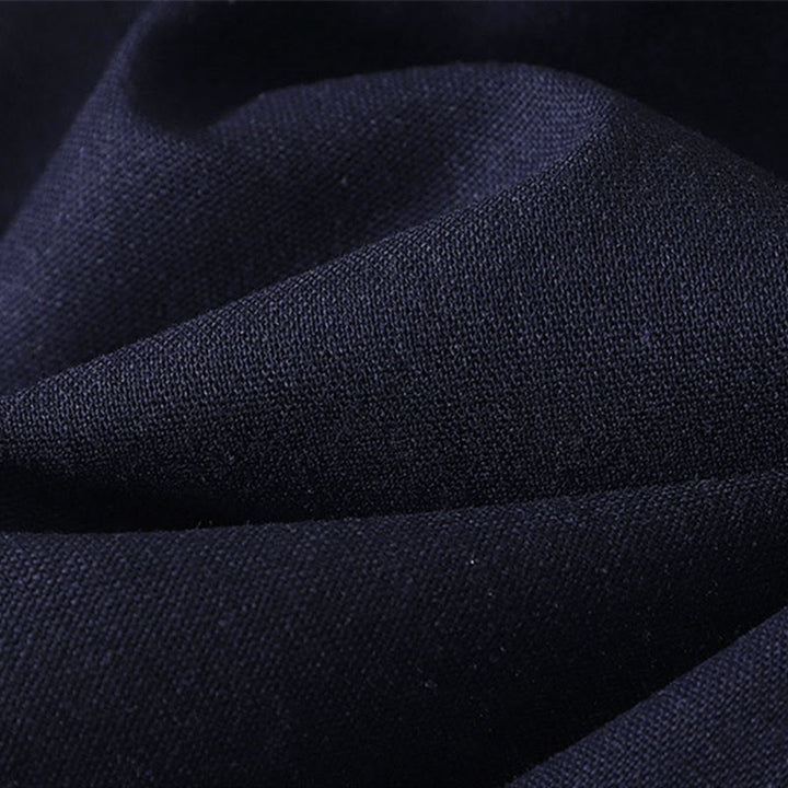 Pantalones anchos de algodón con cintura elástica y cremallera para mujer, bordados con Buddha Stones y bolsillos. - image 19