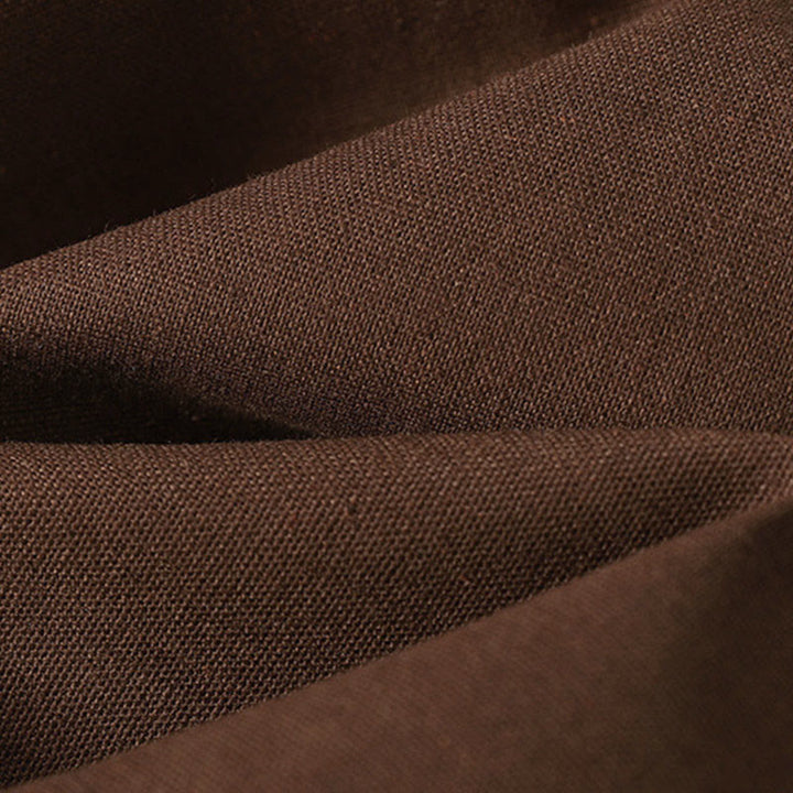 Pantalones anchos de algodón con cintura elástica y cremallera para mujer, bordados con Buddha Stones y bolsillos. - image 25