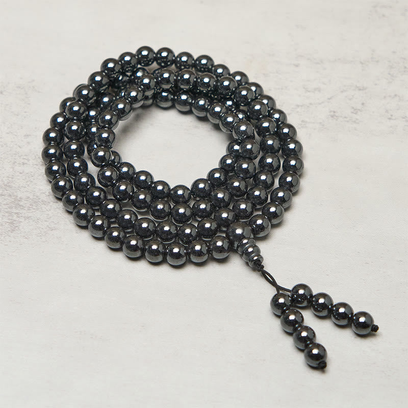 Buddha Stones Mala de claridad de enfoque de 108 cuentas de terahercios - 10 mm - image 0