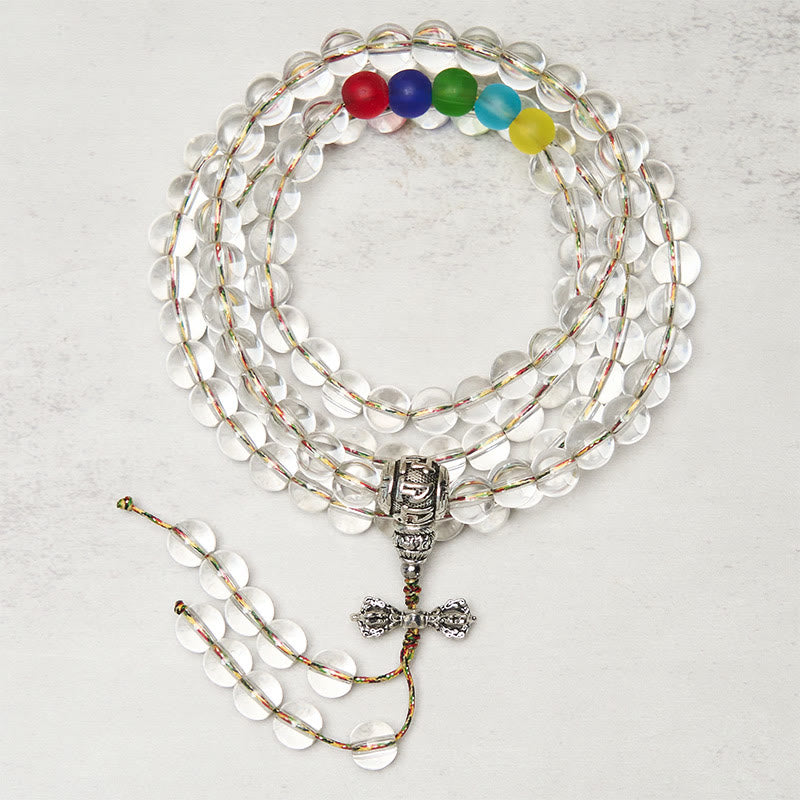 Amuleto Vajra de Buddha Stones Liuli, 108 Cuentas, Poder Espiritual, Fuerza, Mala - Liuli - image 0