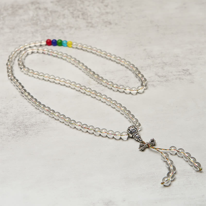 Amuleto Vajra de Buddha Stones Liuli, 108 Cuentas, Poder Espiritual, Fuerza, Mala - image 2