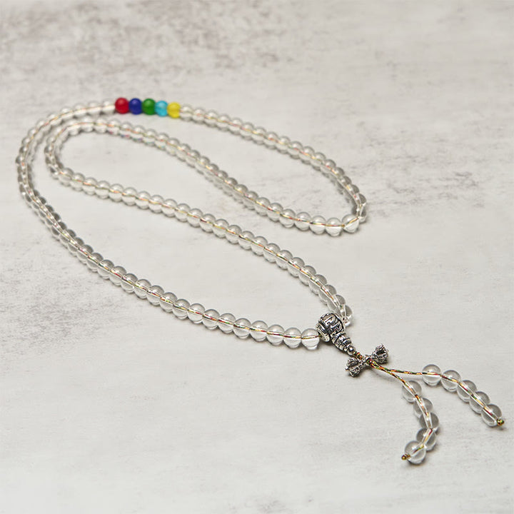 Amuleto Vajra de Buddha Stones Liuli, 108 Cuentas, Poder Espiritual, Fuerza, Mala - image 2