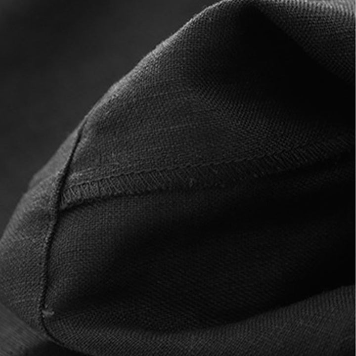 Pantalones de algodón Buddha Stones para mujer, lisos, de primavera, de largo 7-8, con bolsillos - image 9