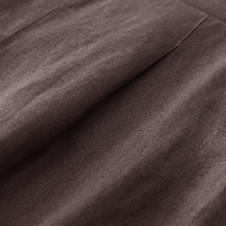 Pantalones de algodón Buddha Stones para mujer, lisos, de primavera, de largo 7-8, con bolsillos - image 3