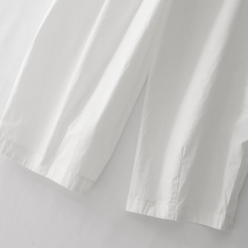 Pantalones harén para mujer con cintura alta, pliegues y bolsillos, con estampado de Buddha Stones - image 17