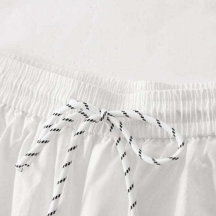 Pantalones harén para mujer con cintura alta, pliegues y bolsillos, con estampado de Buddha Stones - image 11