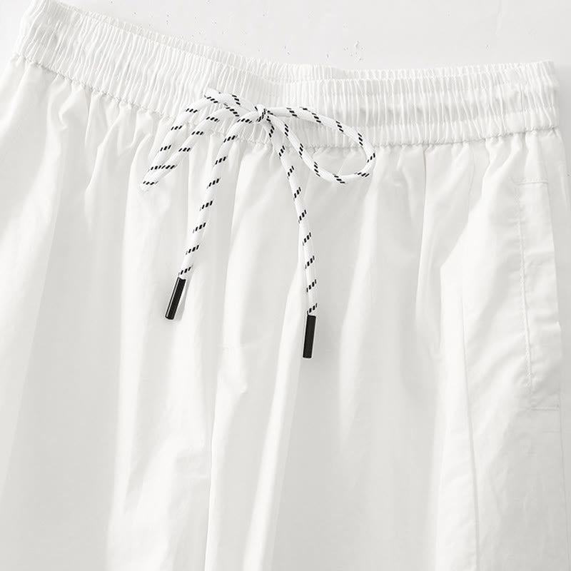 Pantalones harén para mujer con cintura alta, pliegues y bolsillos, con estampado de Buddha Stones - image 9