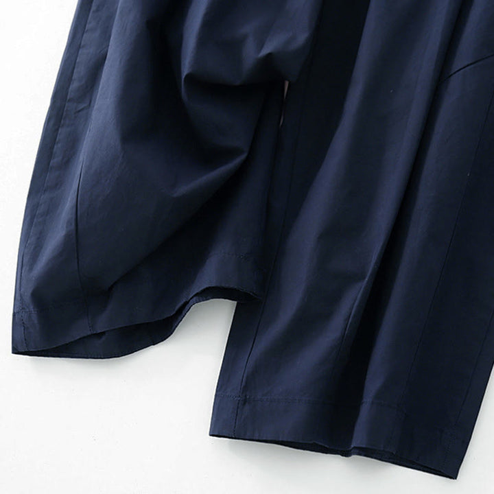 Pantalones harén para mujer con cintura alta, pliegues y bolsillos, con estampado de Buddha Stones - image 6