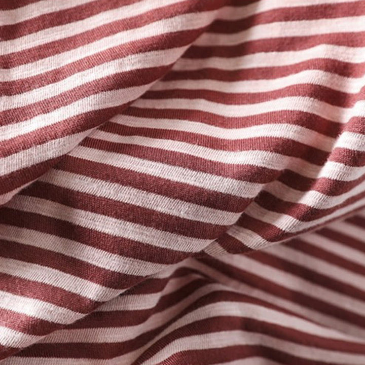 Sudadera con capucha de algodón de manga larga para mujer con estampado de rayas de primavera y Buddha Stones - image 10