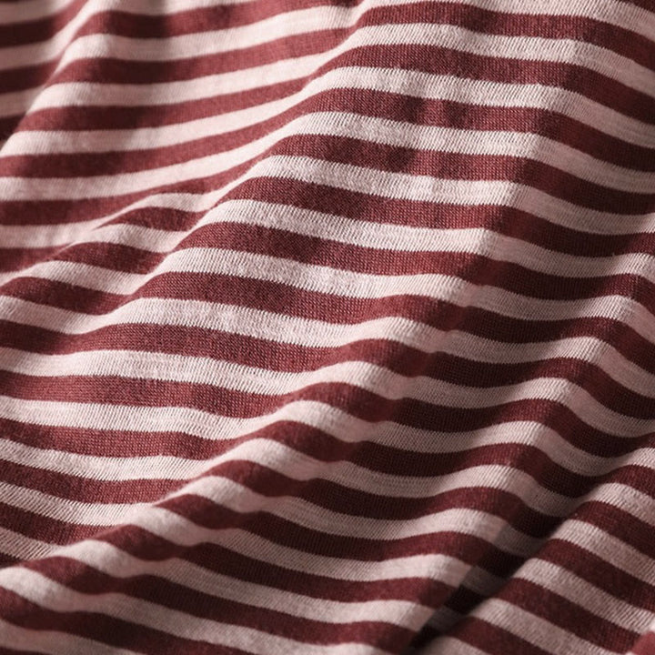 Sudadera con capucha de algodón de manga larga para mujer con estampado de rayas de primavera y Buddha Stones - image 11