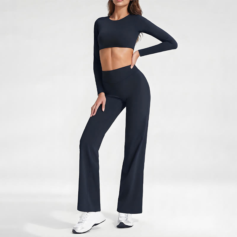 Sujetador deportivo de manga larga sin espalda con Buddha Stones para mujer, fitness, yoga - image 6