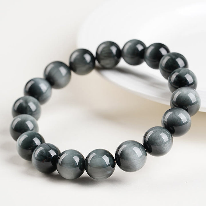 Pulsera de cuentas de piedra ojo de águila con Buddha Stones y calma positiva - image 1