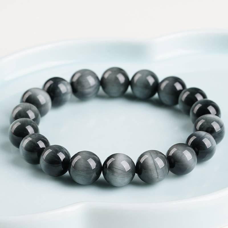 Pulsera de cuentas de piedra ojo de águila con Buddha Stones y calma positiva - image 4