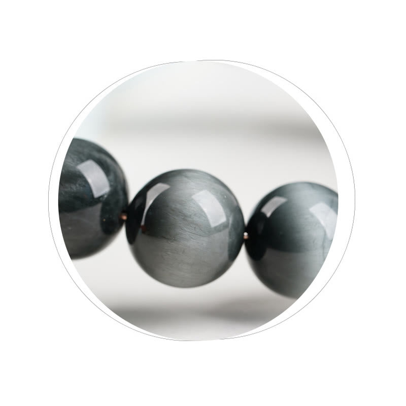 Pulsera de cuentas de piedra ojo de águila con Buddha Stones y calma positiva - image 5