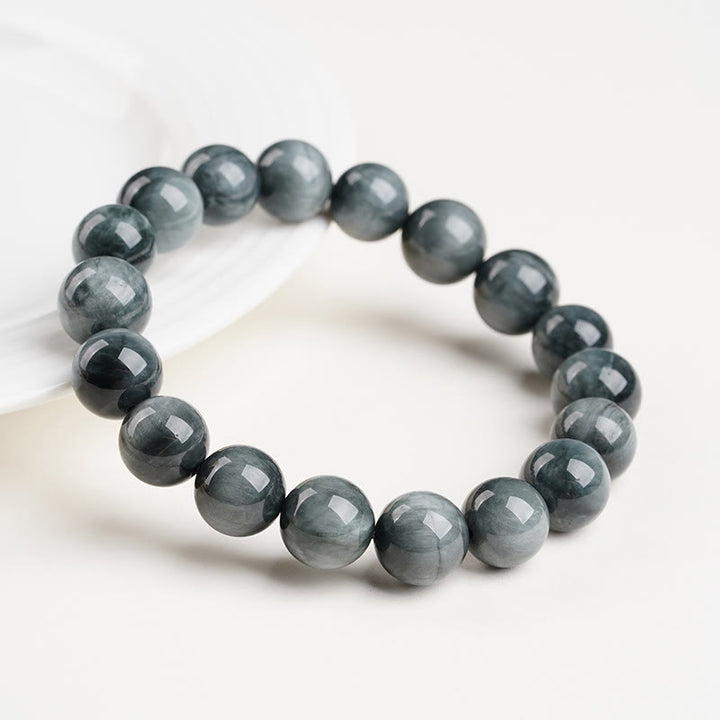 Pulsera de cuentas de piedra ojo de águila con Buddha Stones y calma positiva - image 11