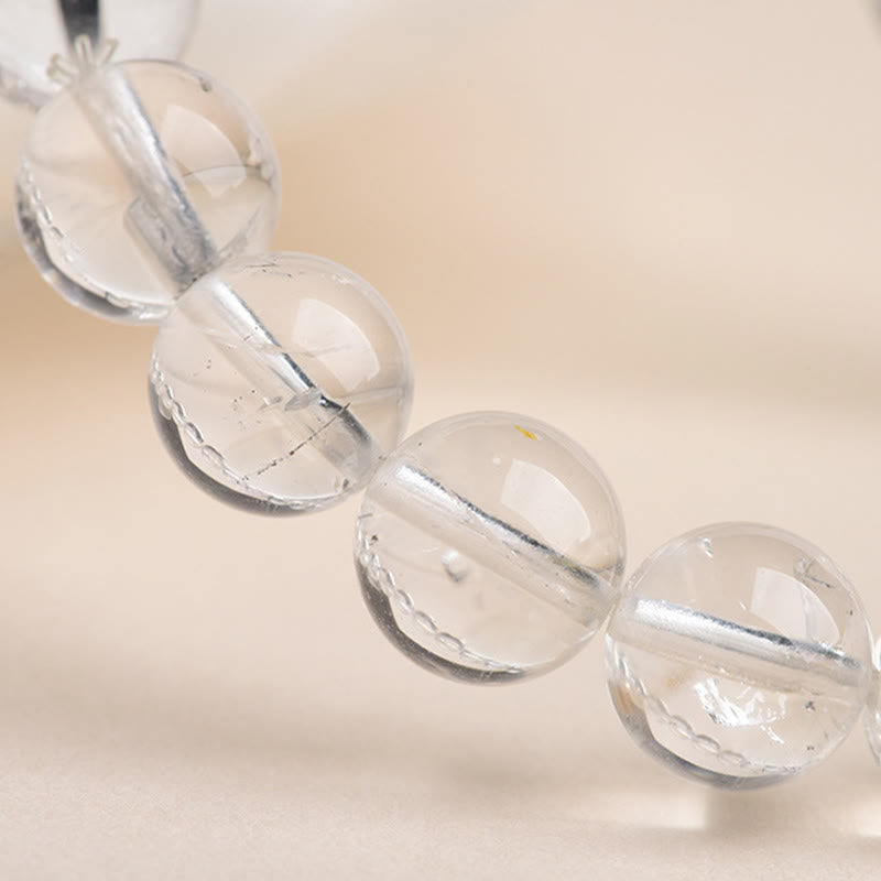 Pulsera de meditación con protección de diamantes Herkimer de Buddha Stones - image 15