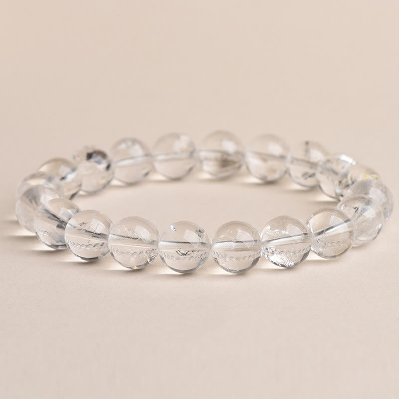 Pulsera de meditación con protección de diamantes Herkimer de Buddha Stones - Diamante Herkimer de grado 4A - 14-14,8 mm - image 13