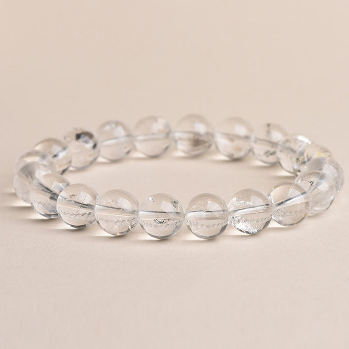 Pulsera de meditación con protección de diamantes Herkimer de Buddha Stones - Diamante Herkimer de grado 4A - 14-14,8 mm - image 13