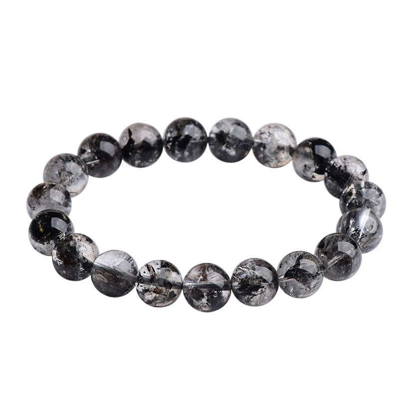 Pulsera de meditación con protección de diamantes Herkimer de Buddha Stones - image 3