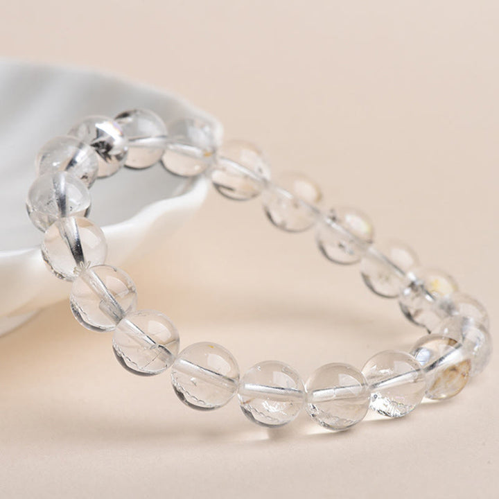 Pulsera de meditación con protección de diamantes Herkimer de Buddha Stones - image 14