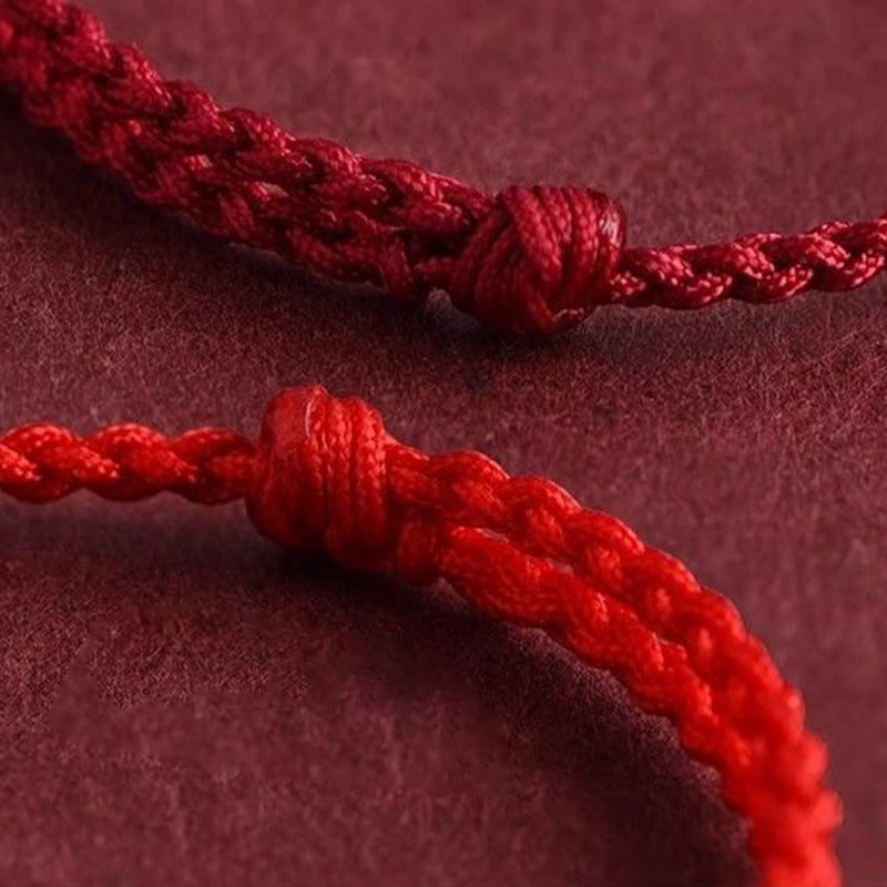 Pulsera de cuerda de madera de melocotón natural con Buddha Stones talladas y patrón auspicioso - image 12