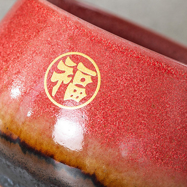 Taza de té de cerámica con personajes Fu pintados a mano de Buddha Stones y Kung Fu, con caja de regalo - image 12