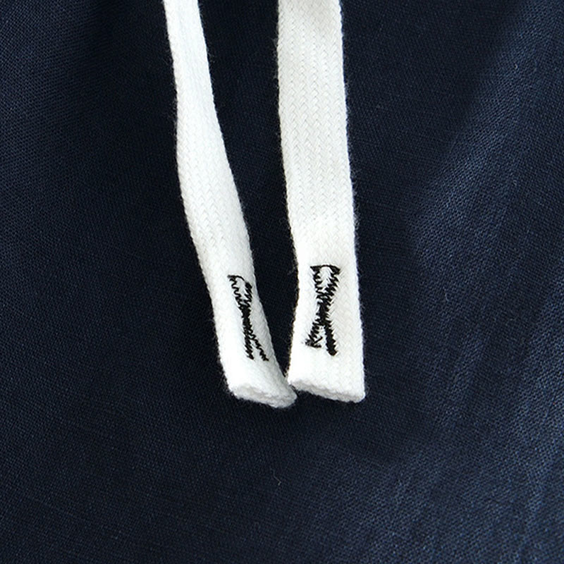 Pantalones de lino hasta el tobillo para hombre con cintura elástica y cordón ajustable con Buddha Stones y bolsillos - image 20