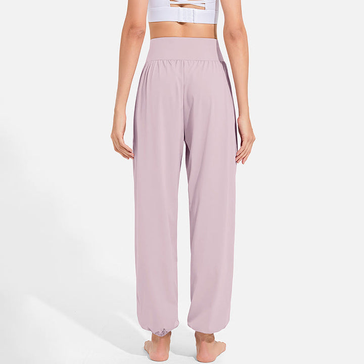 Pantalones deportivos de yoga con cintura elástica y cordón ajustable para mujer, con Buddha Stones y bolsillos. - image 16