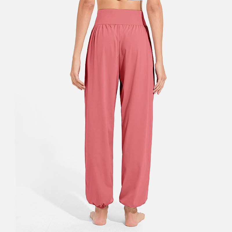 Pantalones deportivos de yoga con cintura elástica y cordón ajustable para mujer, con Buddha Stones y bolsillos. - image 30