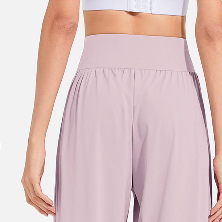 Pantalones deportivos de yoga con cintura elástica y cordón ajustable para mujer, con Buddha Stones y bolsillos. - image 18