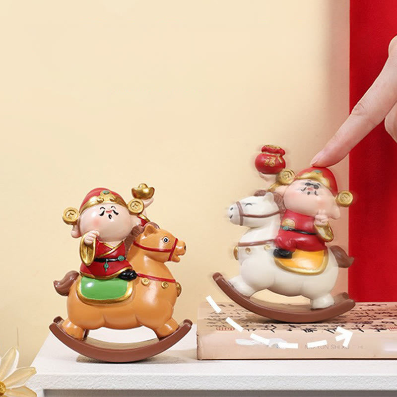 Buddha Stones, Año del Caballo, Dios de la Riqueza, Bolsa de Dinero, Éxito, Prosperidad, Decoración de Escritorio - image 5