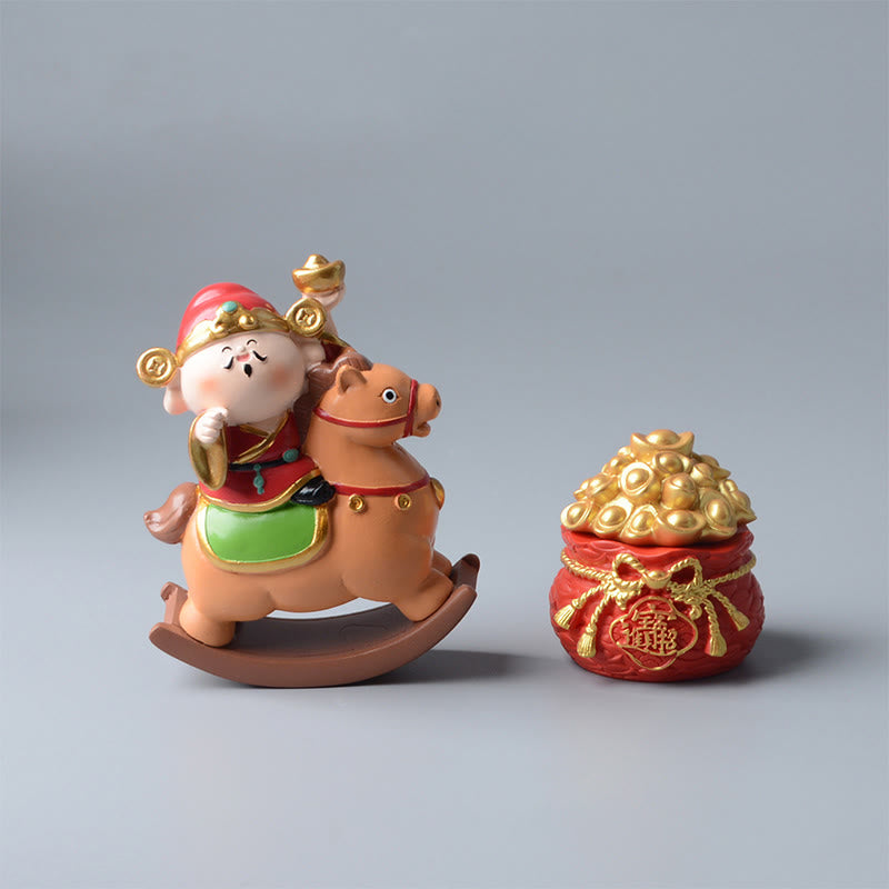 Buddha Stones, Año del Caballo, Dios de la Riqueza, Bolsa de Dinero, Éxito, Prosperidad, Decoración de Escritorio - image 14